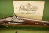 British Percussion Double Gun by George Wilson w/ Lancaster Case - 1 of 15