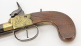 British Percussion Pistol with Spring Loaded Bayonet by Southall - 6 of 15