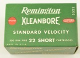 Full Brick 500 Rds Remington Kleanbore 22 Short - 1 of 5