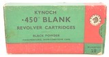Kynoch .450 Blank Revolver Cartridges Black Powder Ammunition - 1 of 6
