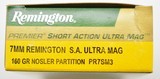 Remington 7 MM, SA, Ultra Mag 160 Nosler Cartridge 20 rounds - 2 of 3