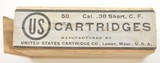 US Cartridge Co. 38 Short CF Colt Webley Callouts - 4 of 7
