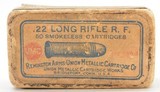 Remington UMC 1911 Split Logo Full Box 22 LR Collector Ammunition - 1 of 6