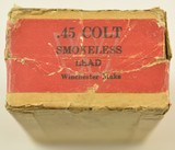 Winchester Ammo 45LC for Colt New Service Rare Box - 5 of 6