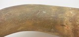 Large Carved Powder Horn Newfoundland Salmon Scrimshaw - 10 of 10