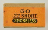 Second Issue Winchester 22 Short Smokeless Sealed Box Ammo S-1b - 3 of 6