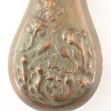 Antique Powder Flask with Water foul Riling # 713 - 3 of 9