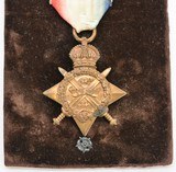 WW1 1914 Mons Star Awarded to Lt. L.A. Bernard (Posthumous) - 2 of 8