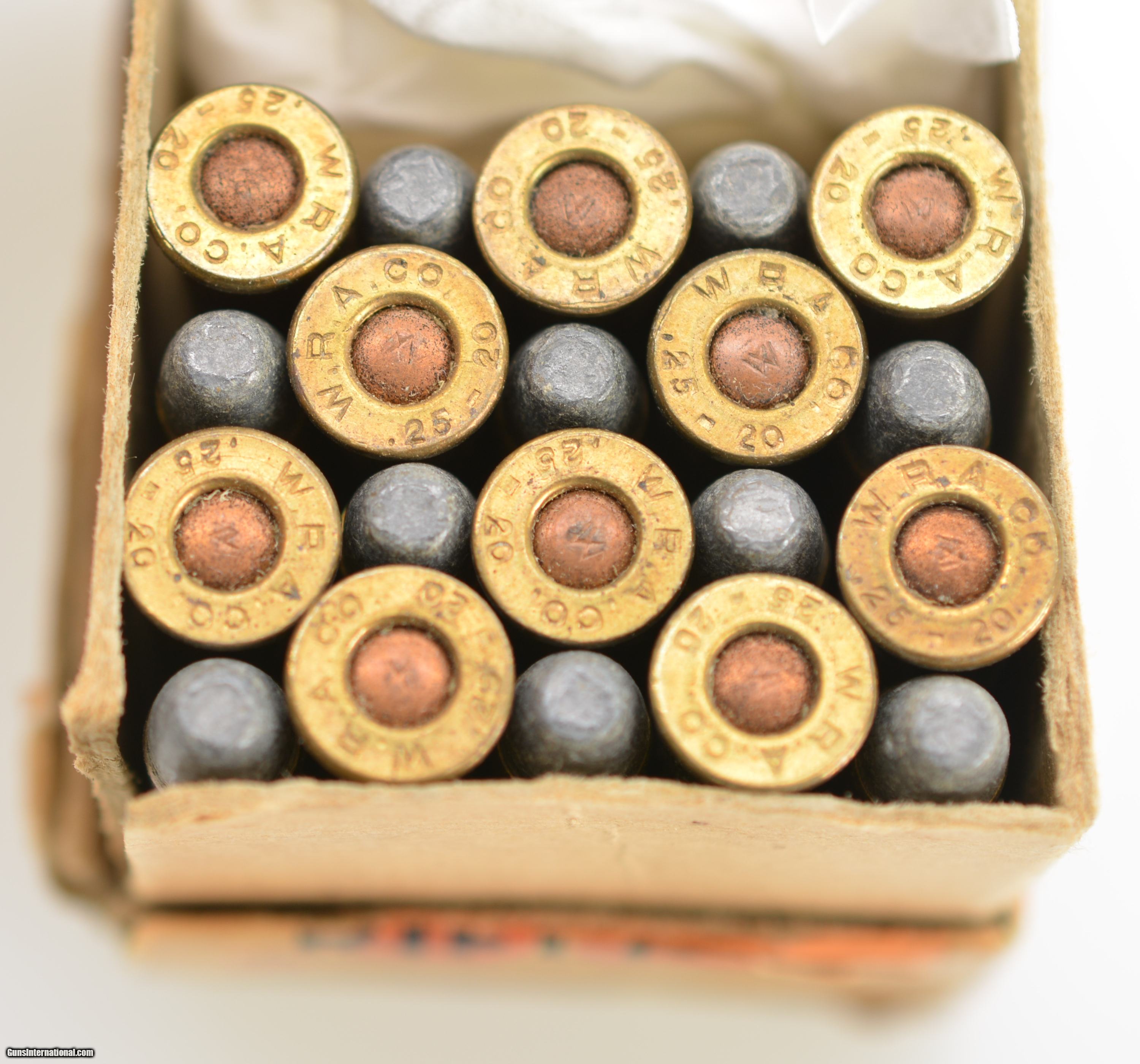 Winchester .25-20 Single Shot (Stevens) 20 Rds Box Ammo