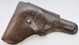 Early Leather Bulgarian Luger Pistol Holster - 1 of 6