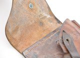 Early Leather Bulgarian Luger Pistol Holster - 6 of 6