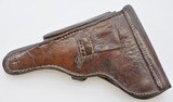 Early Leather Bulgarian Luger Pistol Holster - 4 of 6