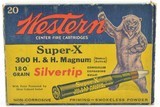 Western Bear Box 300 H & H Magnum 180 Gr Silvertip Ammo - 1 of 8