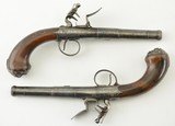 British Pair of Queen Anne Turn-Off Pistols by Thomas Richards - 1 of 15