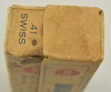 Remington UMC Vintage Box 41 Swiss Rimfire Vetterli Rifle - 4 of 5