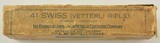 Remington UMC Vintage Box 41 Swiss Rimfire Vetterli Rifle - 2 of 5