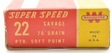 Winchester Super Speed 22 Savage “1946" Box Excellent Ammo - 2 of 5