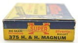 Western Super-X 375 H & H Magnum Bear Box Ammo Near Excellent - 3 of 8