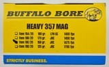 80 Rounds Buffalo Bore 357 Magnum 158 Gr. JHC Hollow Pt. Ammo - 2 of 3