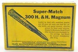 Scarce Full Box 300 H&H Magnum Super Match Ammo 180 GR FMJBT - 5 of 8