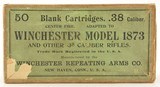 Full Box Winchester 38 WCF Blank Loads for Model 1873 Rifle Ammo - 1 of 8
