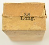 US Cartridge Co. 38 Long Rim Fire .38 RF Box Woodcut Label Ammo - 3 of 5