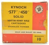 Kynoch .577-.450 Martini-Henry Rifle Ammo - 1 of 3