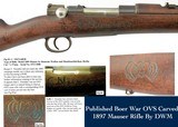 Published Boer War OVS Model 1897 Mauser Rifle w/ Carved Stock - 1 of 15