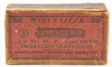 22 Winchester Rim Fire Smokeless WRF-33 1914 Issue Full Box Scarce - 1 of 7