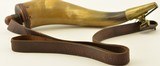 Rare U.S. Marked Priming Horn with Original Leather Strap - 10 of 11