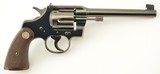 First Year Production Colt Officers Model .22 Target Revolver - 1 of 15