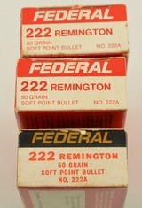 Federal 222 Remington 50 Gr. SP 119 Rounds - 2 of 3