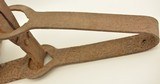 Large Antique Bear Trap Hand Wrought Iron 15 Inch Jaws - 3 of 9