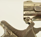 Engraved Belgian Copy of a Remington-Elliot O/U Derringer - 10 of 11
