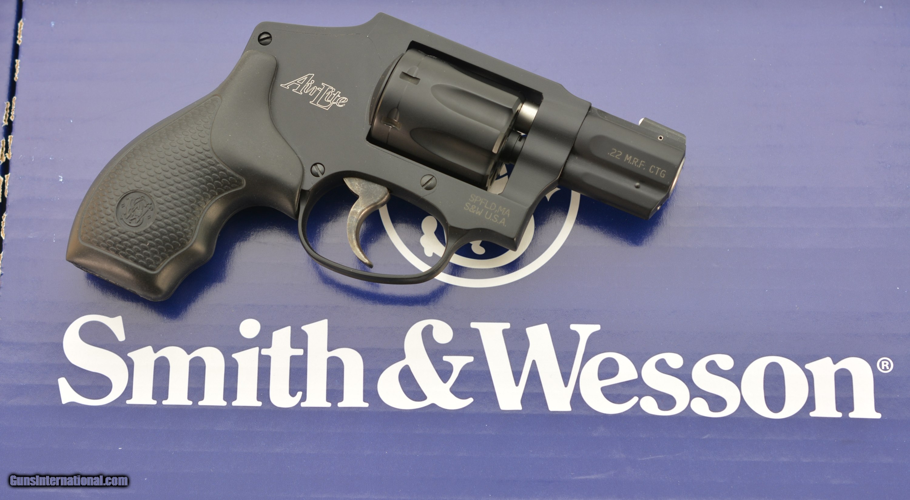 Sandw Model 351c 22 Win Mag Centennial Airlite Pre Lock Revolver Lnib 5207