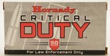 Hornady Critical Duty Ammo 9mm +P 135 Grain FlexLock 50 Rounds - 1 of 3