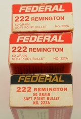 Federal 222 Remington 50 Gr. SP 59 Rounds - 2 of 3