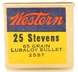 Excellent Western Bullseye Box 25 Stevens Rim Fire 50 Rounds - 3 of 8