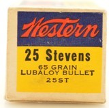 Excellent Western Bullseye Box 25 Stevens Rim Fire 50 Rounds - 5 of 8