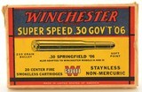 Scarce 220 GR Soft Point 1939 Box Winchester Super Speed 30-06 - 6 of 7