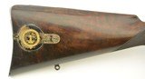 British Percussion Scoped Sporting Rifle Cased w/ Gold Inlay - 3 of 15