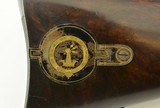 British Percussion Scoped Sporting Rifle Cased w/ Gold Inlay - 4 of 15