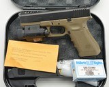 Gen 3 OD Frame Glock 17 Pistol 9mm M6 Tactical Laser Light 2 Mags - 1 of 11