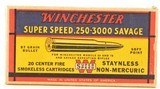 Winchester “1945" Box 250-3000 Savage Full Box Ammo - 6 of 7