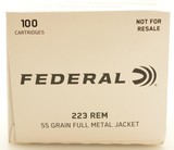 Federal 223 Rem Ammo 200 Round Bulk Pack 55 Grain FMJ - 3 of 3