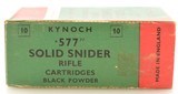 Kynoch .577 Snider Rifle Ammo Black Powder 480 GR Lead Bullet - 3 of 5
