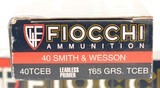 Fiocchi 40 S&W Ammo 165 GR TCEB 100 Rounds - 2 of 3
