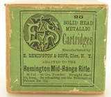 Scarce E. Remington & Sons 38 Cal. 40 Grain Ammo for Mid Range Rifle - 1 of 10