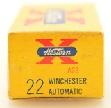 Full Box Western 22 Winchester Automatic Ammo 45 Gr 50 RdsExcellent - 2 of 6
