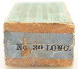 Rare Sealed Box Winchester “Metallic Ctdgs" 30 Long Rim Fire Ammo - 3 of 6
